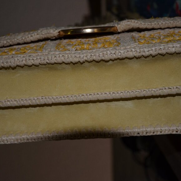 Tory Burch Miller Raffia Flap Shoulder Bag - Picture 9 of 12